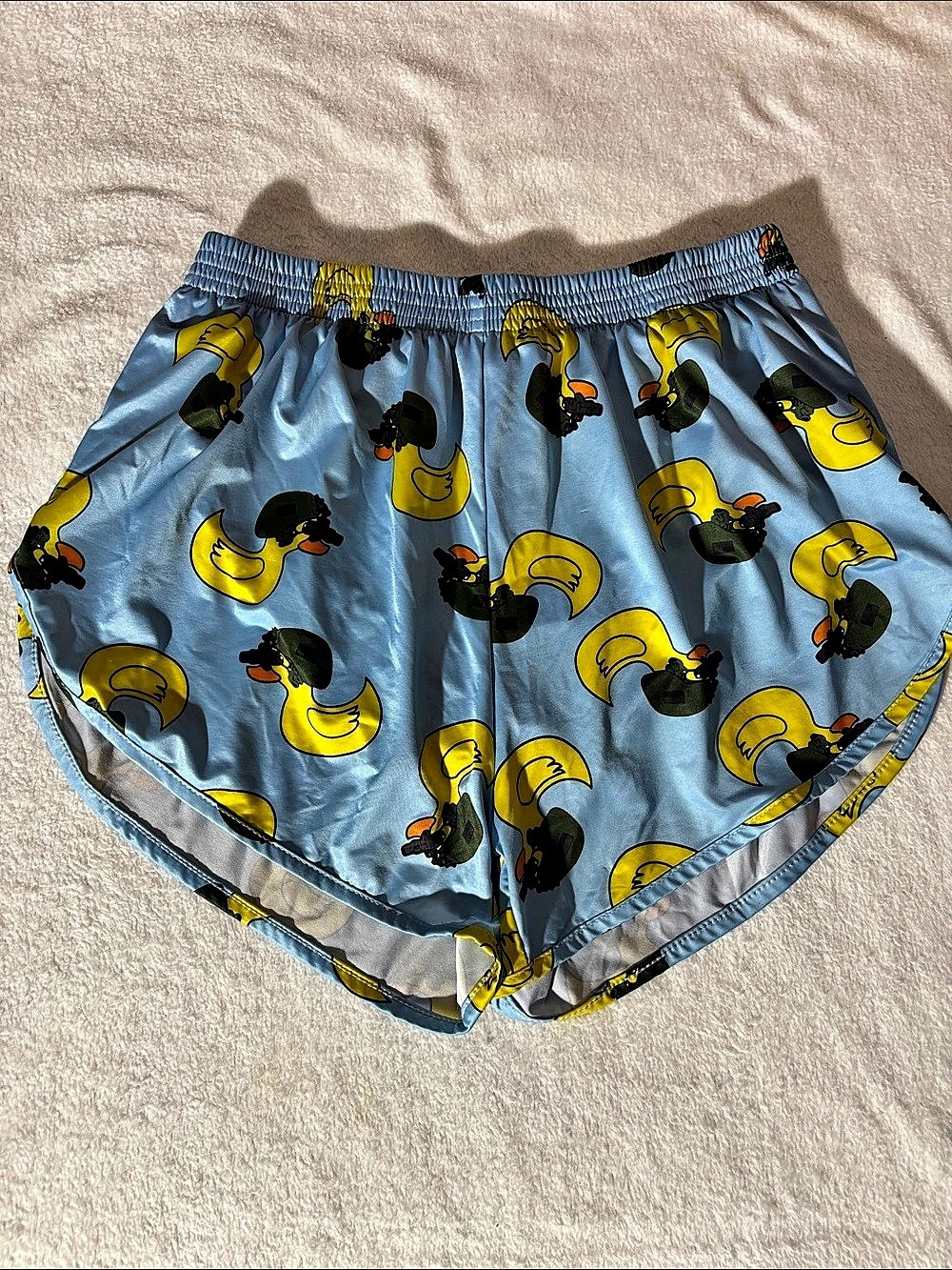 Combat Iron Apparel Tactical Shorts Animal Print Blue & Yellow Size Medium